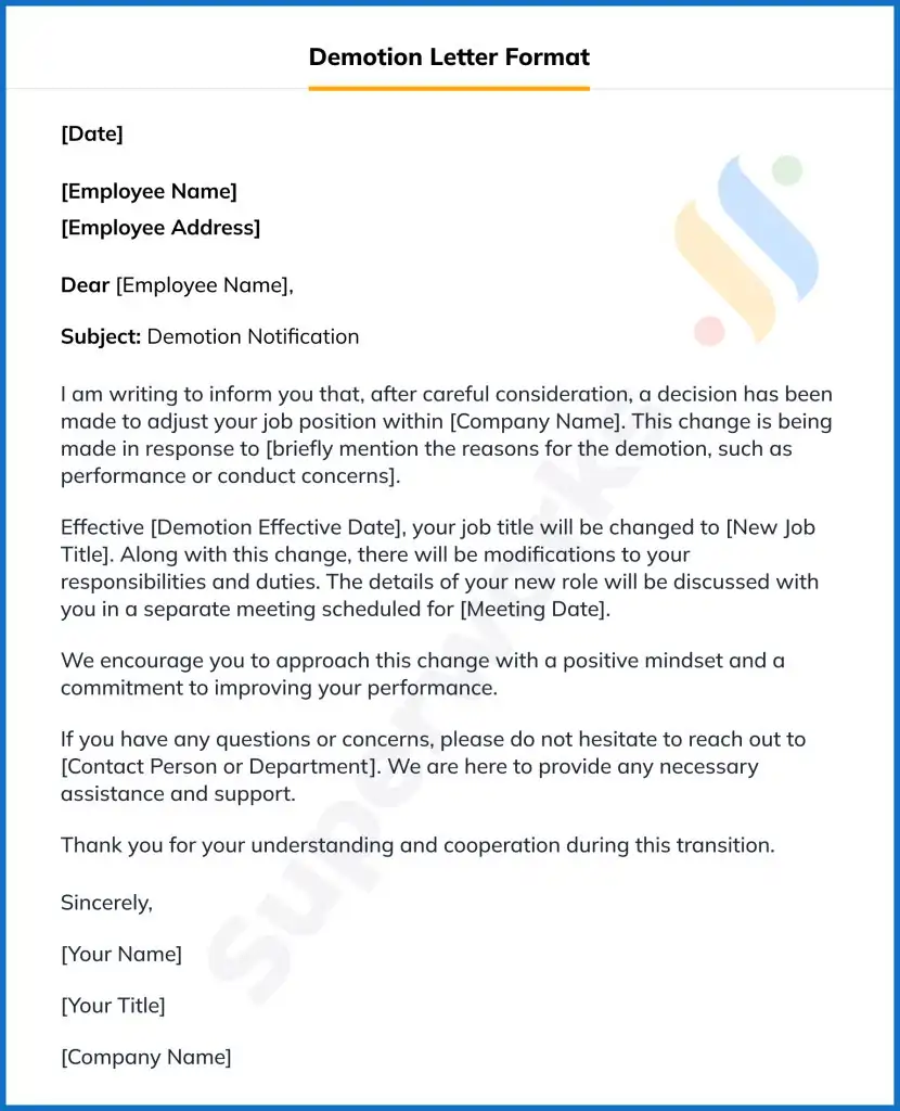 How to Write a Demotion Letter Without Affecting Employee Morale? 12 demotion-letter-format