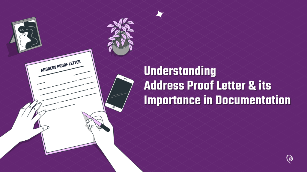 application letter for address proof certificate