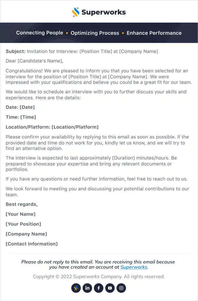 Interview Scheduling Tips and Tricks for a Smoother Hiring Experience! 7 Interview Schedule Email Template