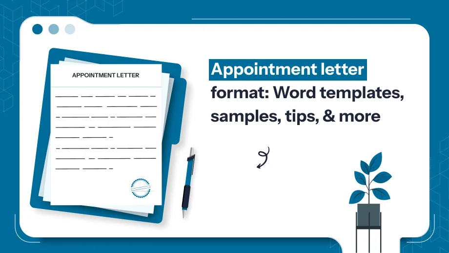 Appointment Letter