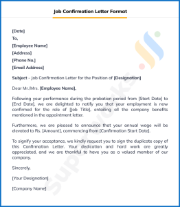 Learn Job Confirmation Letter Dos and Don’ts | Superworks