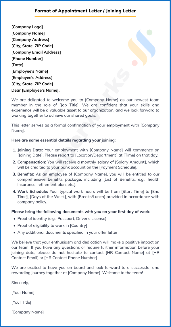 Joining Letter Format The Ultimate Guide Superworks
