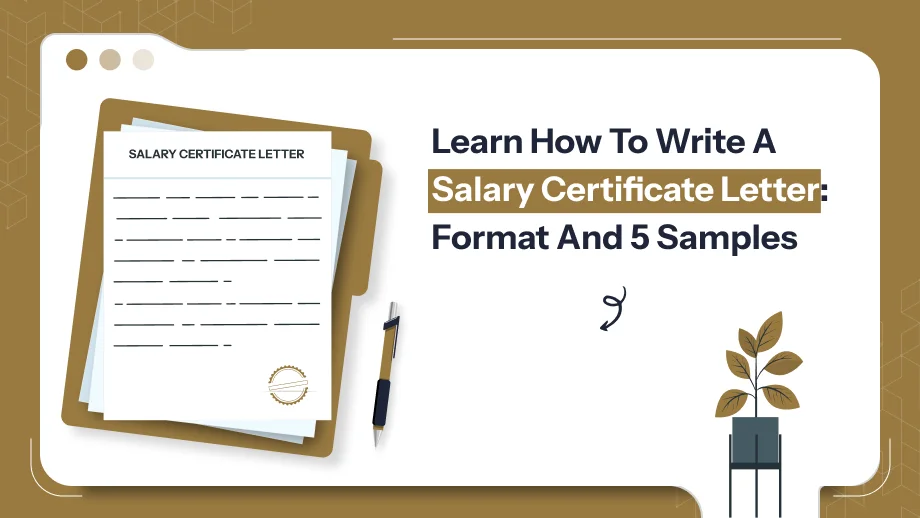 Salary Certificate