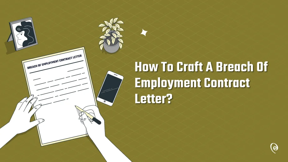 Breach Of Employment Contract Letter