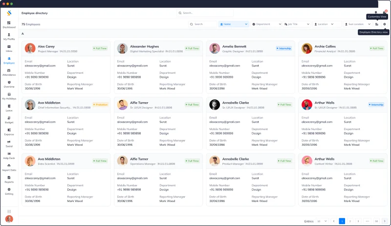 employee record management system 