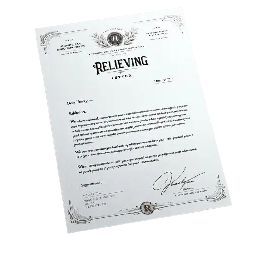 Relieving Letter format
