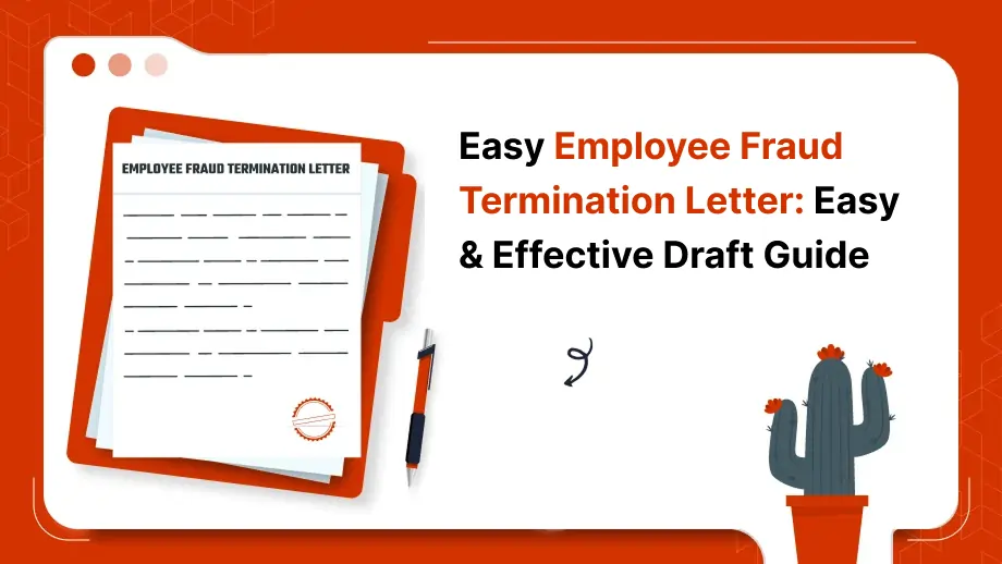 Employee Fraud Termination Letter