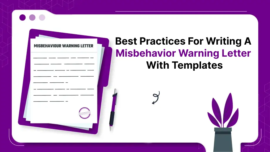 Misbehavior-Warning-Letter