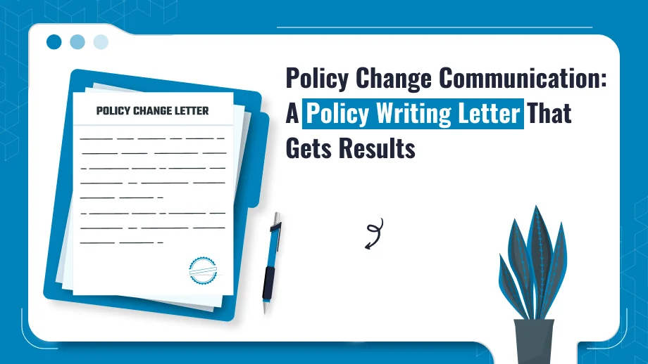 Policy Writing Letter