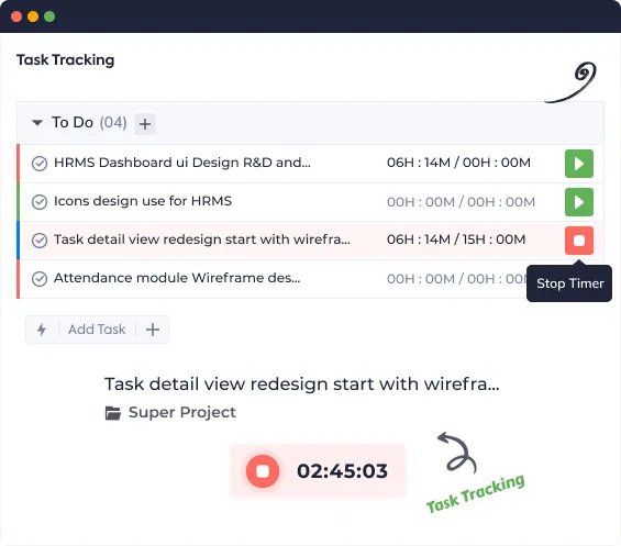 Automated task tracking 