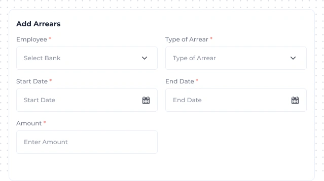 Add Arrears Effortlessly