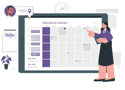 Attendance Tracking calendar