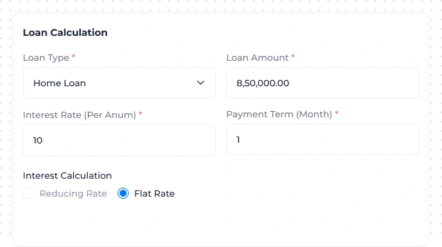 Loan calculation