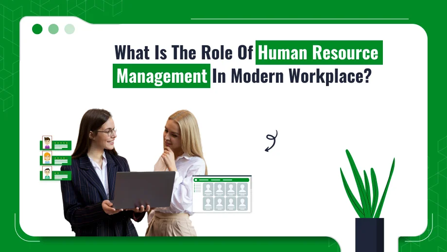 Role Of Human Resource Management