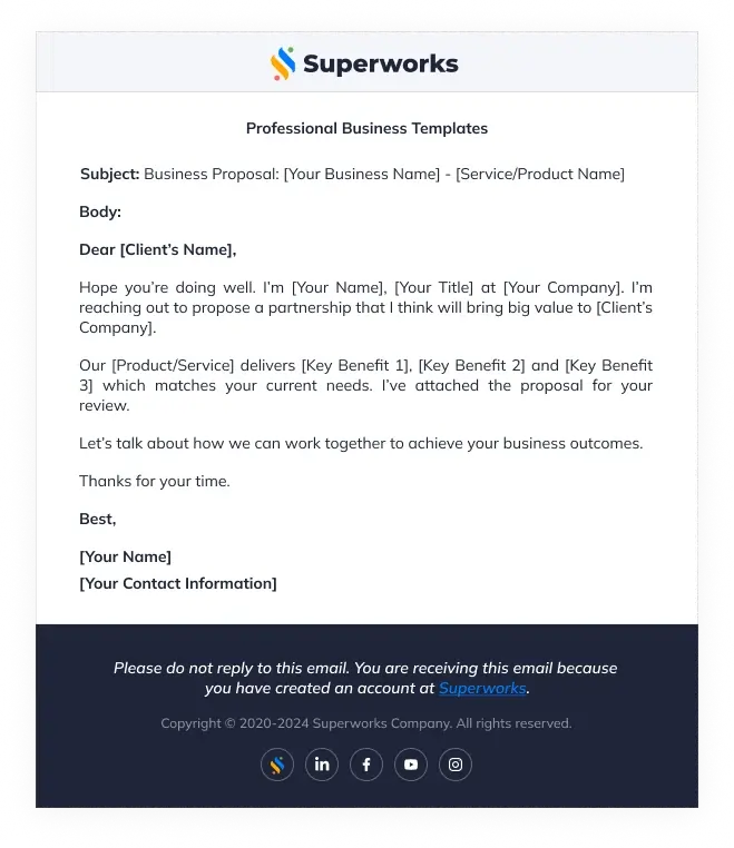Professional Business Templates