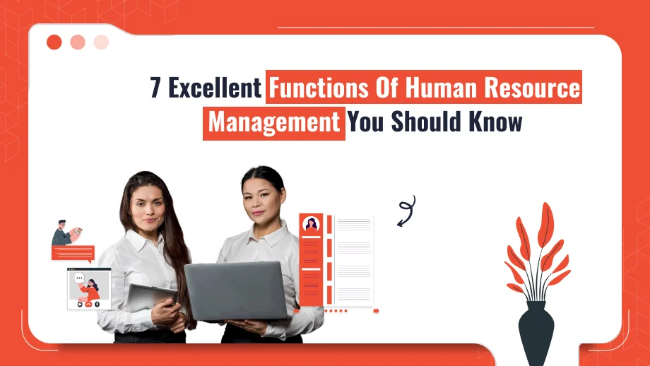 Functions Of Human Resource Management