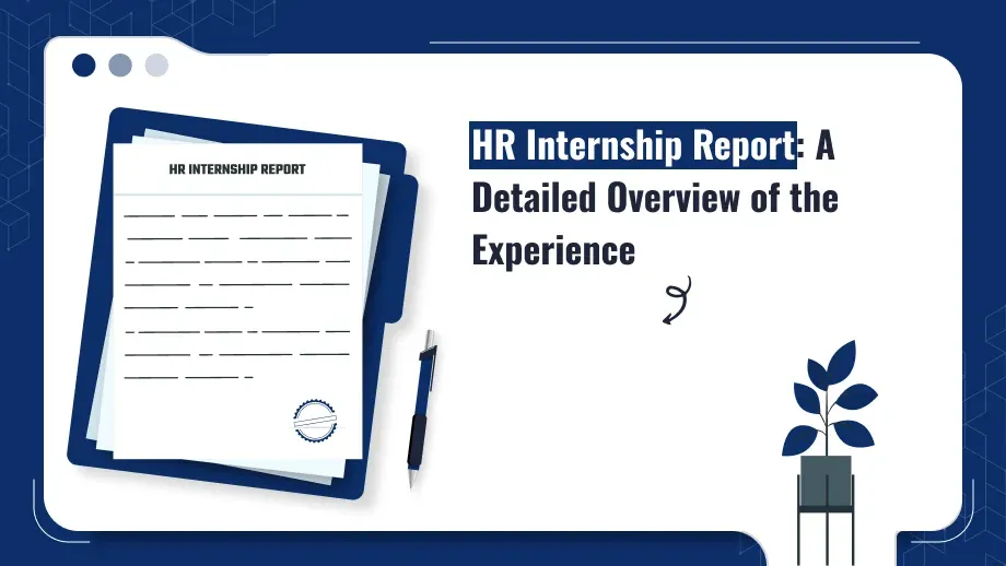 hr internship report