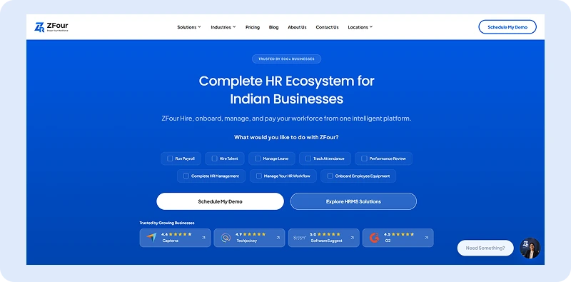 Top 10 HRMS And Payroll Software In India: Ultimate Reveal For HRs 5 ZFour HRMS