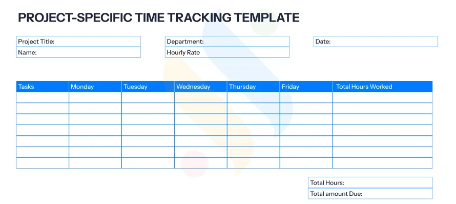 Project-Specific Time Tracking Template