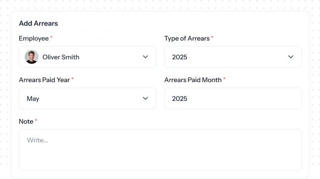 arrears without headache