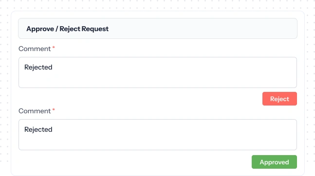 approve or reject salary advances