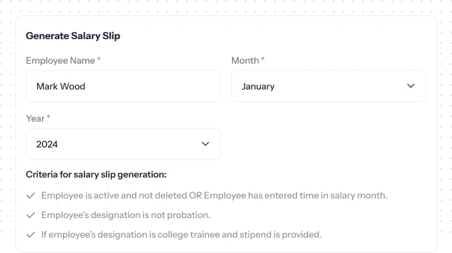 automate payslip generation