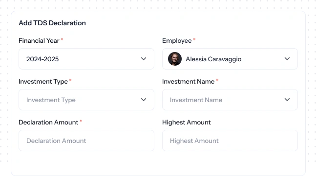 Automated TDS Declaration