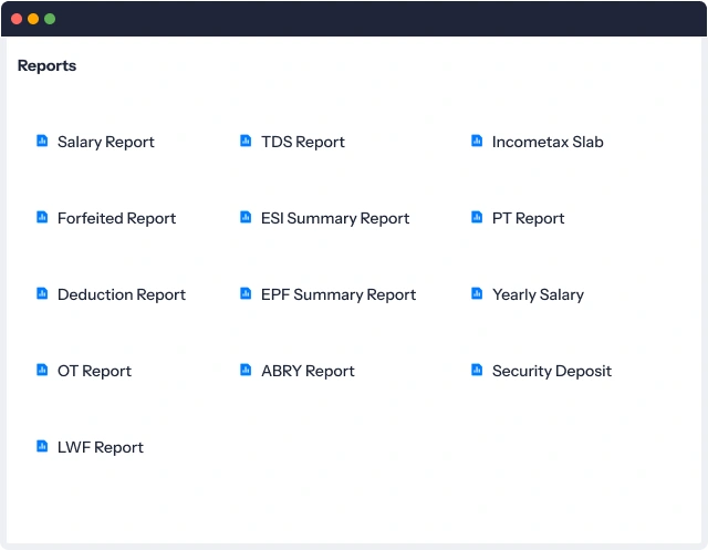Multiple payroll reports