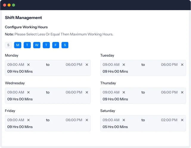 Shift Scheduling