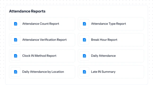attendance reports