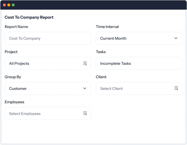 cost to company report