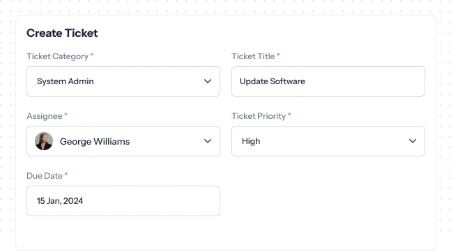 create ticket