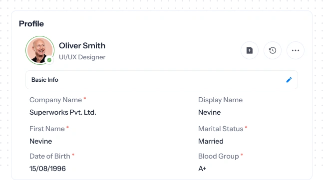 employee details and contacts