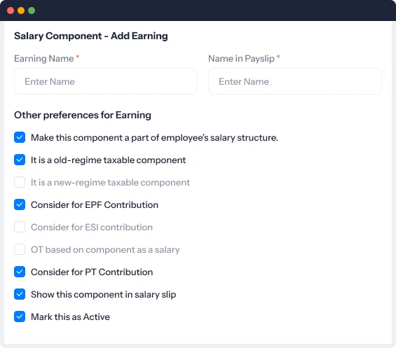 add new salary components