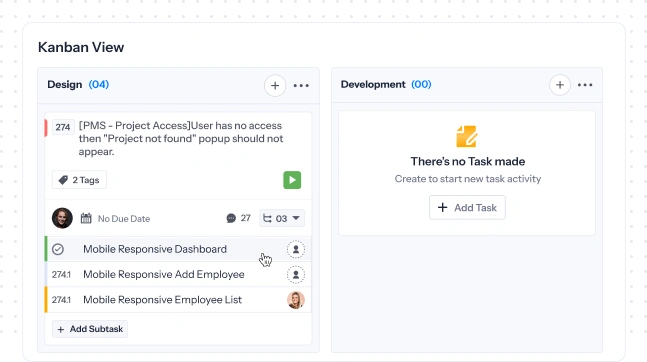 task kanban view