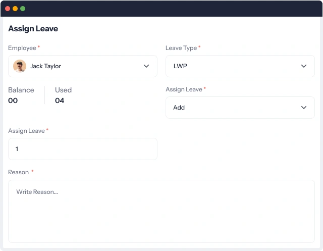 Assign leave bank
