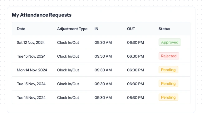 attendance Request