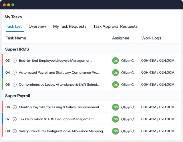 All tasks, one list, zero confusion