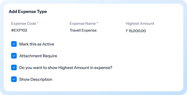 Allocate expense budget