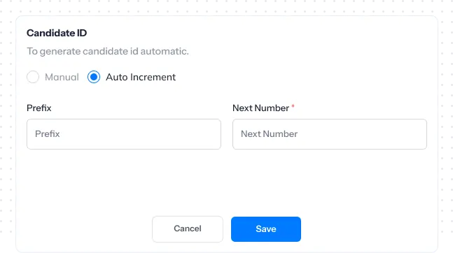 Candidate ID tracking