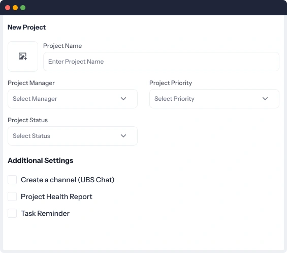 Create project easily 