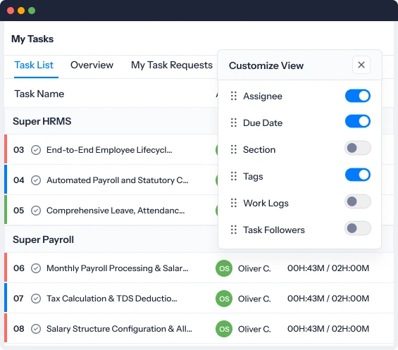Customize your project view, your way