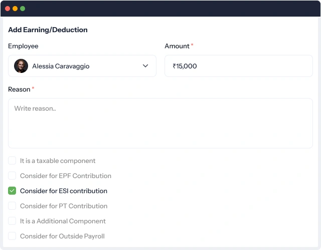 ESI contributions