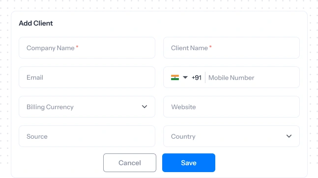 Easily add new clients