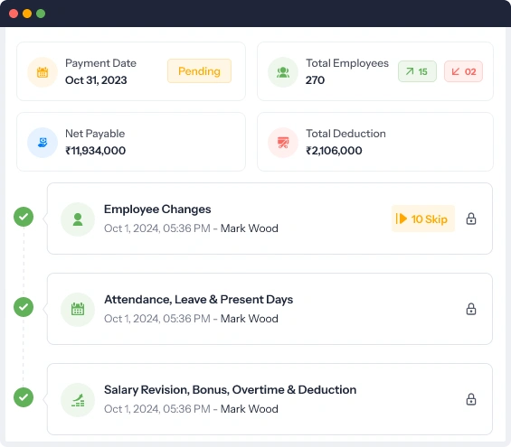 Disburse  employee salary