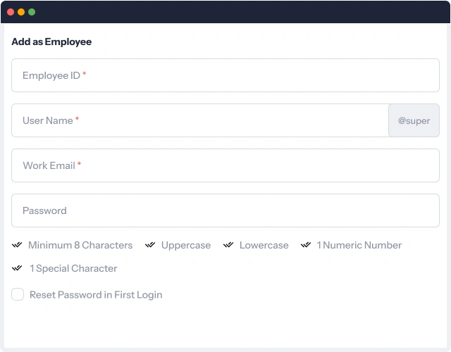 Onboarding Fields