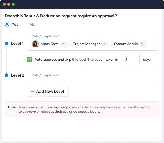 Pre-determine the approval chain