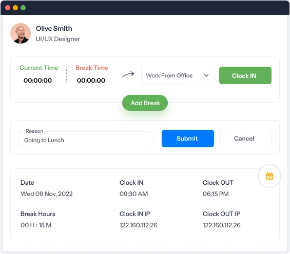 Attendance management system
