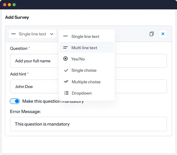 survey questions without slowing down
