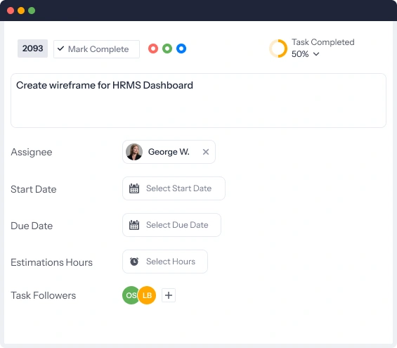 task details
